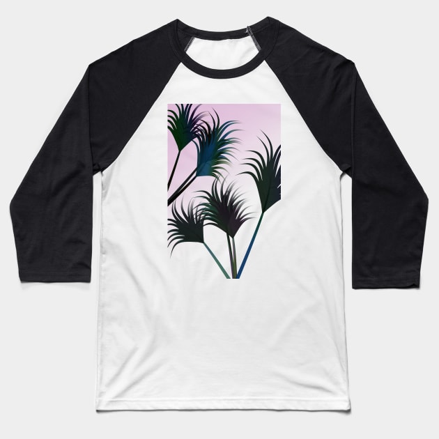 Palm Fronds Baseball T-Shirt by RoxanneG